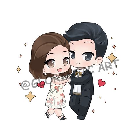 Custom Chibi Couple Cute Anime Chibi Chibi Couple Custom - Etsy