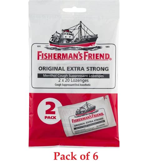 Fisherman S Friend Original Extra Strong Menthol Cough Lozenges