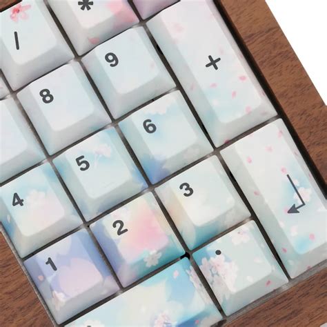 Full Set Of Cherry Blossom Keycaps For Mechanical Keyboard Pbt