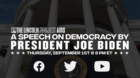 The Lincoln Project On Twitter We Are Live Streaming President Biden