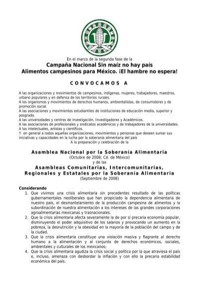 Para leer la convocatoria descarga el documento pdf aquÃ