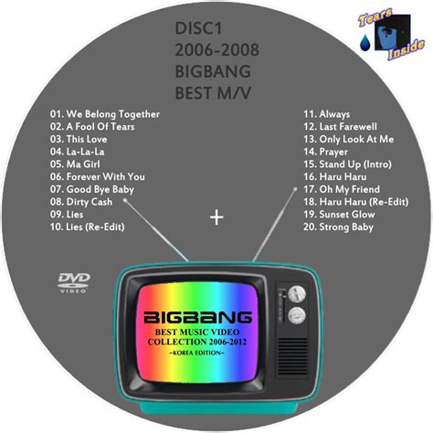 Bigbang Best Music Video Collection 2006 2012 Korea Edition ビッグバン ミュージック・ビデオ・コレクション 2006 2012