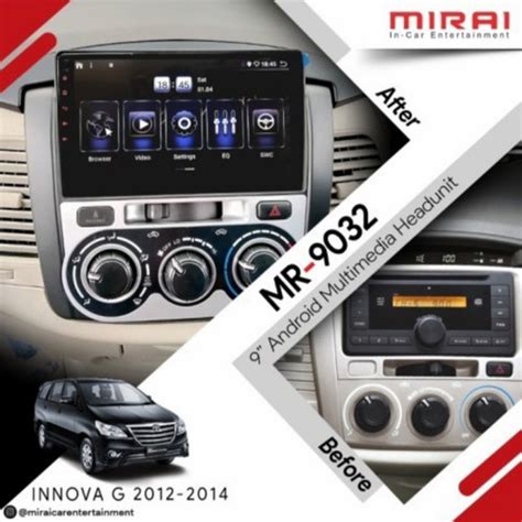 Jual Headunit Android Mirai Cp Toyota Innova Type G