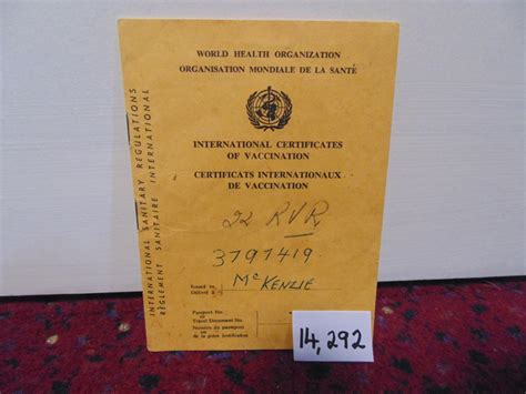 Booklet Vaccination Certificate