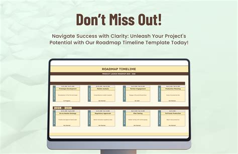 Roadmap Timeline Template in Excel, Google Sheets - Download | Template.net