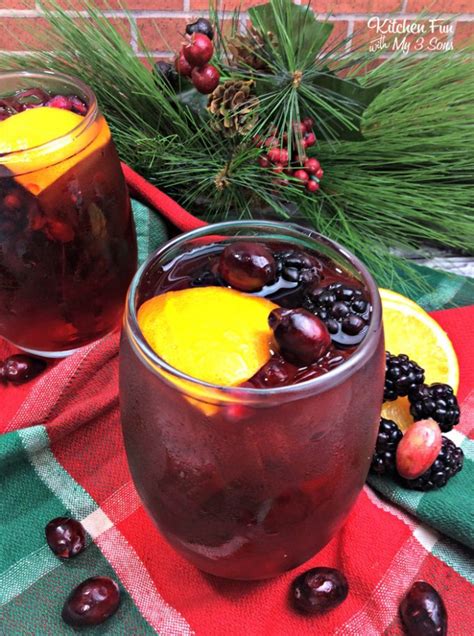 Blackberry Pomegranate Sangria Kitchen Fun With My 3 Sons