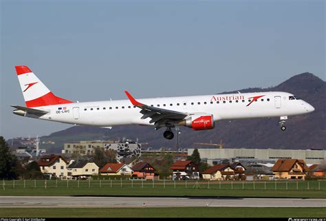 OE LWC Austrian Airlines Embraer ERJ 195LR ERJ 190 200 LR Photo By