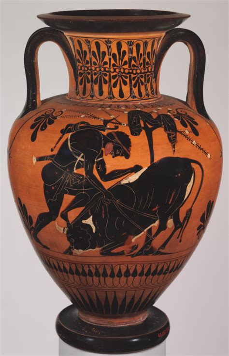 Heracles Forces The Cretan Bull To The Ground And Captures It A