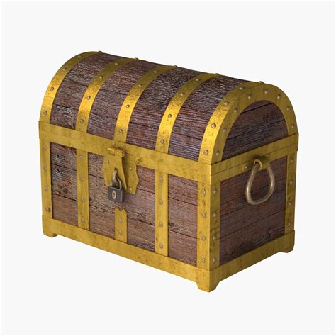 Treasure Chest Free 3D Model Obj Free3D