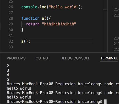 Node Js Node Console Log Return Values Stack Overflow