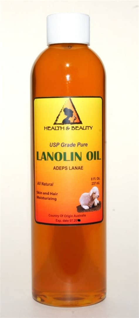 8 Oz Lanolin Oil Usp Grade 100 Pure Skin Hair By Hboilscenter