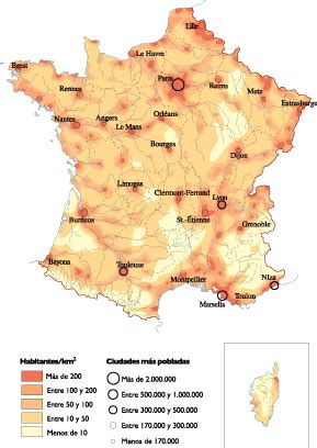 France Population map | Vector World Maps