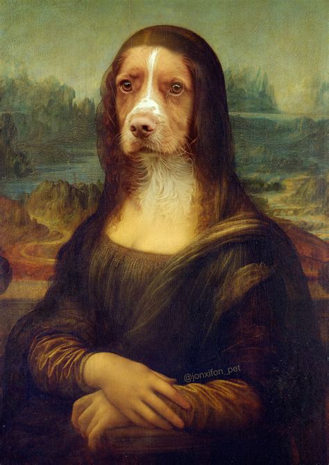 Dog Mona Lisa | Mona lisa, Dogs, Oil painting