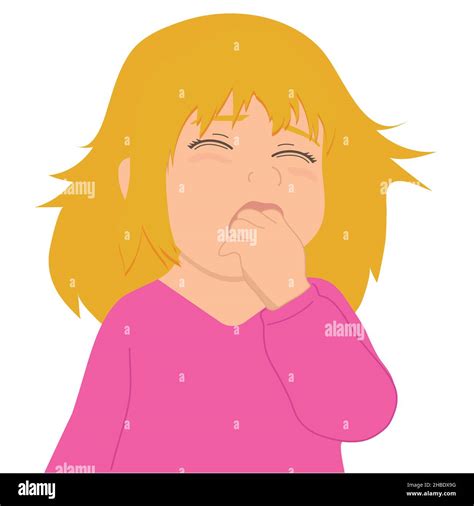 The little girl is crying out loud. Bad mood. Vector flat white Stock Vector Image & Art - Alamy