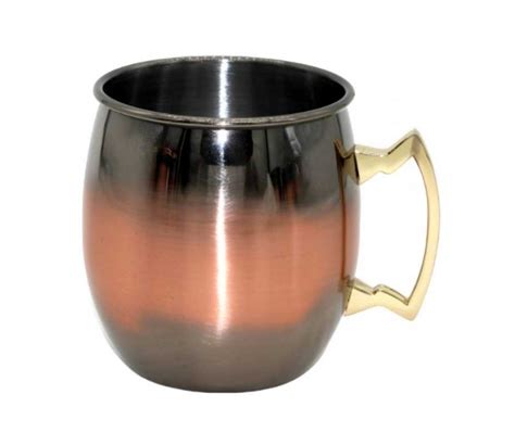 Jarra Moscow Mule Lisa De Acero Inoxidable De Color Bicolor De