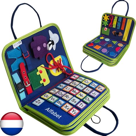 Biek Busy Board Blauw Montessori Speelgoed Sensorisch Speelgoed