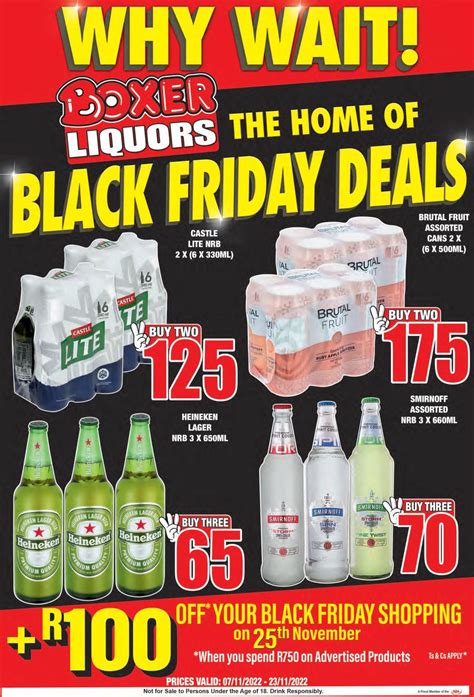 Boxer Liquor Eastern Cape Black Friday Deals November