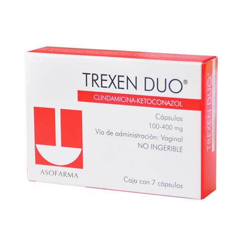 Trexen Duo Clindamicinaketoconazol 7 Ovu 100mg400mg Farmacia