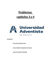 Problemas Capitulo Y Docx Problemas Cap Tulos Y Integrantes