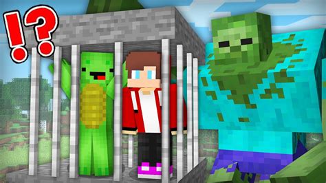 Jj And Mikey Escape From Zombie Mutant In Minecraft Challenge Maizen