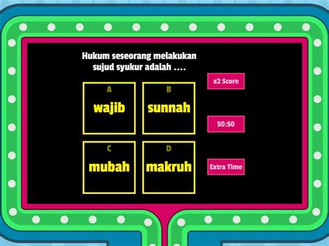 Soal Sujud Syukur Sujud Sahwi Dan Sujud Tilawah Kuis Gameshow