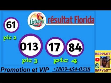 résultat Florida midi 23 Mars 2024 boulcho YouTube