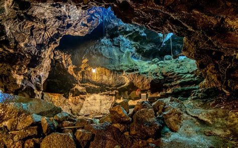 Beautiful View Of Cave Wall In Cave Passage Showing Detail Of T Stock Image Image Of