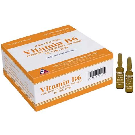 Thuốc Tiêm Vitamin B6 100mg Ml Vinphaco điều Trị Thiếu Vitamin B6