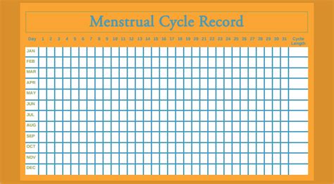 Free 6 Sample Menstrual Calendar Templates In Pdf