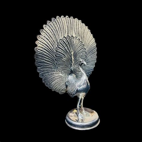 Silver Peacock Statue At Rs 3120 Bird Statue In Mathura Id 2853272002891