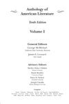 Anthology Of American Literature Tenth Edition Volume One By