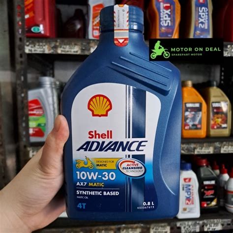 Jual Oli Shell Advance Matic AX7 10W30 0 8L 100 ORIGINAL Shopee