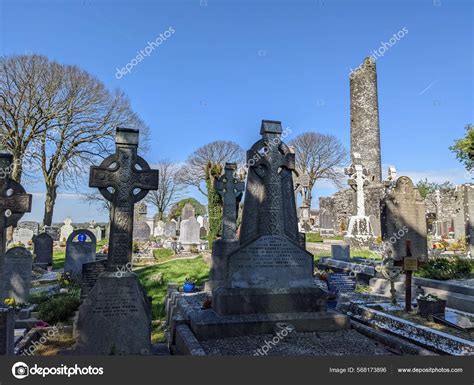 Monasterboice Cemetery High Crosses Tower Louth Ireland Stock Photo By