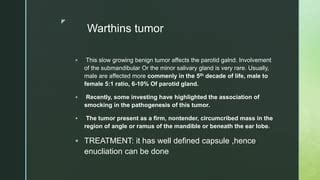 Salivary Glands Tumors PPT