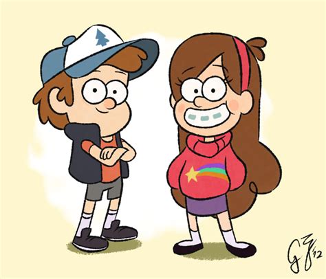 Gravity Falls - Dipper and Mabel by GlancoJusticar on DeviantArt