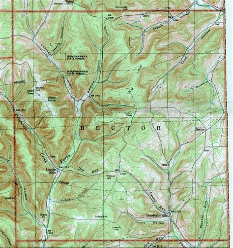 Potter County Pennsylvania Township Maps