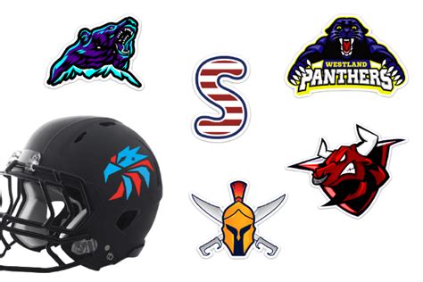 Custom Football Helmet Decals No Minimum - Fast & Free Shipping