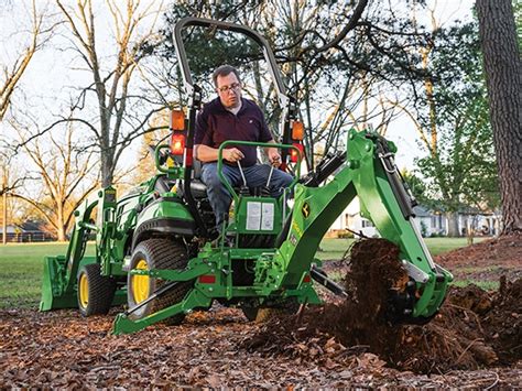 John Deere 260B Compact Tractor Backhoe