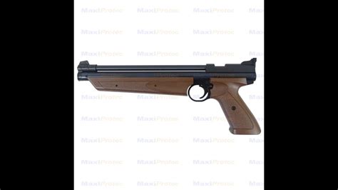 Pistolet à plombs Crosman 1377 pneumatique American marron 8j 4 5mm