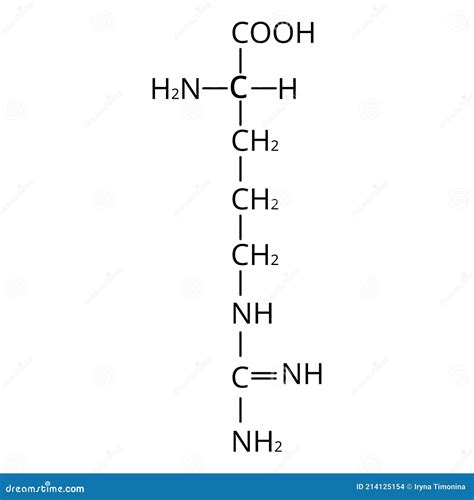 Arginine Amino Acid Chemical Molecular Formula Arginine Amino Acid