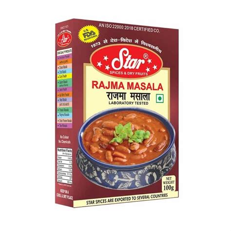 Rajma Masala Exporter Packaging Size 100 G At Rs 55 Pack In New Delhi