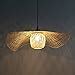 YUPIN E27 Vintage Lustre Main En Bambou En Osier De Rotin Vague Lampes