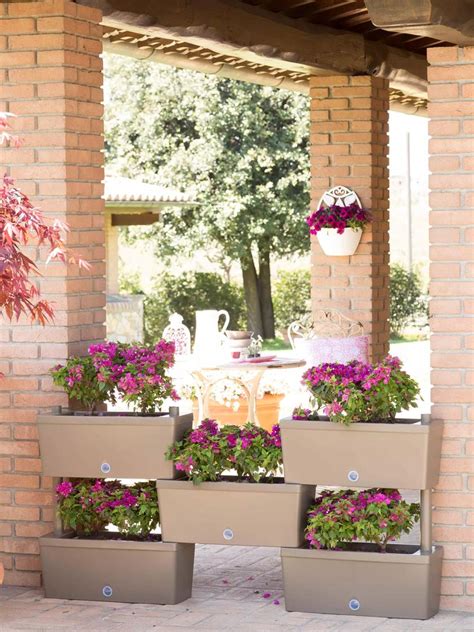 Brick Modular 5-Piece Self-Watering Planter Set | Gardeners.com