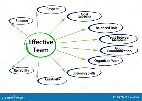 Characteristics Of Effective Team Stock Image Image Of Reliability