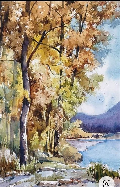 Pin By 김유태 On 풍경 수채화 Watercolor Landscape Paintings Landscape Art