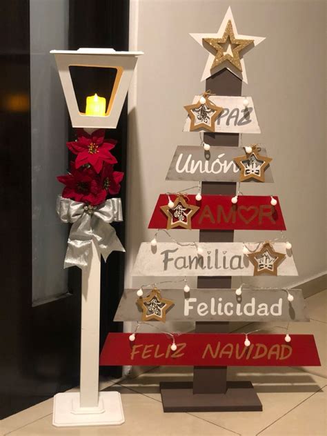 Rbol De Navidad En Madera Christmas Crafts Decorations Wooden