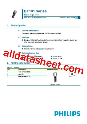 Bt E Datasheet Pdf Nxp Semiconductors