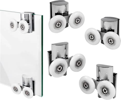 Kafenda Lot De Glissi Res De Porte De Douche En Alliage De Zinc Mm