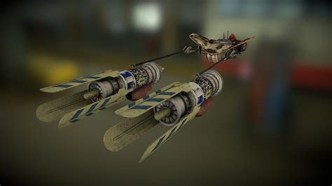 Podracer Anakin D Model By Xkomin A Bb Sketchfab