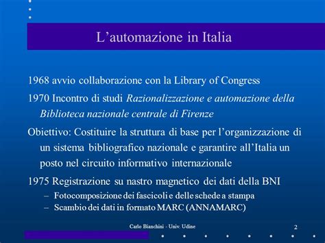 Biblioteconomia Iii Modulo Universit Degli Studi Di Udine Facolt Di